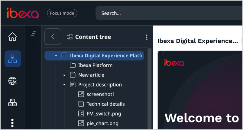 Focus mode Focus mode